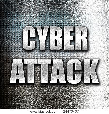 Grunge metal Cyber warfare background with some smooth lines