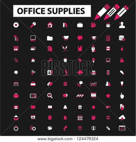 office supplies icons
