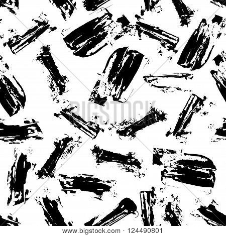 vector illustration. Grunge. seamless pattern of strokes. Black and white