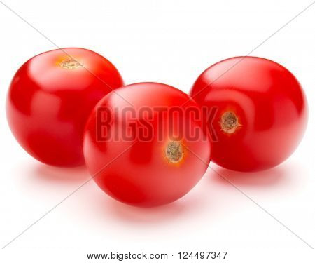 fresh cherry tomato isolated on white background cutout