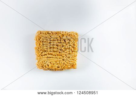 Asian Ramen Instant Noodles Isolated On White Background.nef