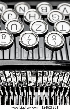 a typewriter keyboard