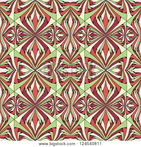 Bright seamless repeating pattern with a black stroke.