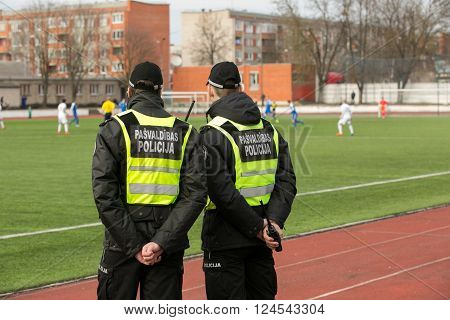 Municipal Police Of Daugavpils Keep Order