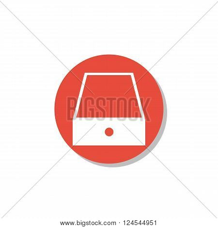 Safe Icon In Vector Format. Premium Quality Safe Icon. Web Graphic Safe Icon Sign On Red Circle Back