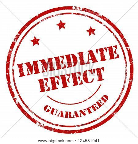 Grunge rubber stamp with text Immediate Effect,vector illustration