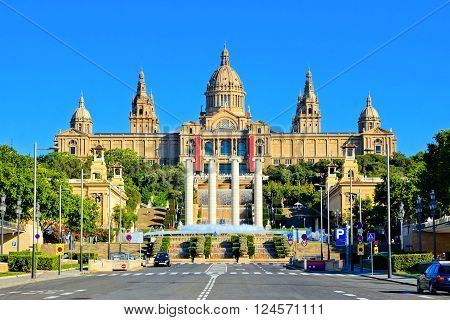 National Art Museum Of Catalonia In Barcelona, Spain