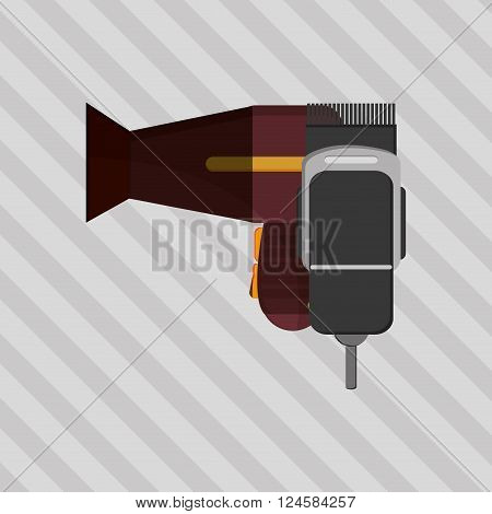 Hair salon  concept with icon design, vector illustration 10 eps graphic.