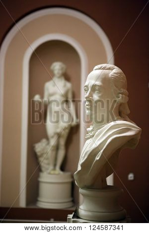 Gomel, Belarus - March 3, 2016: Palace Of Rumyantsev-paskevich City Park In Gomel, Belarus