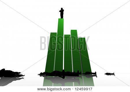 leadership 3d King Of The Hill
