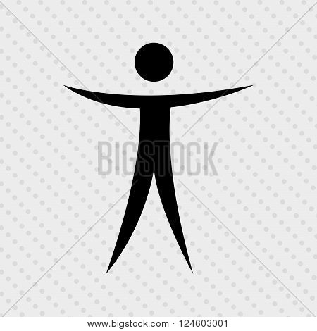 human figure design, vector illustration eps10 graphic
