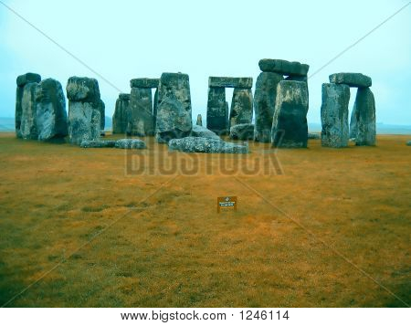 Stonehenge en el Reino Unido (infrarrojo)