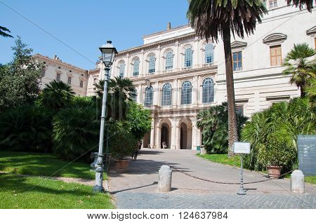 The Galleria Nazionale d'Arte Antica. Rome Italy.