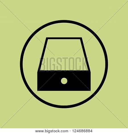 Safe Icon In Vector Format. Premium Quality Safe Icon. Web Graphic Safe Icon Sign On Green Circle Ba
