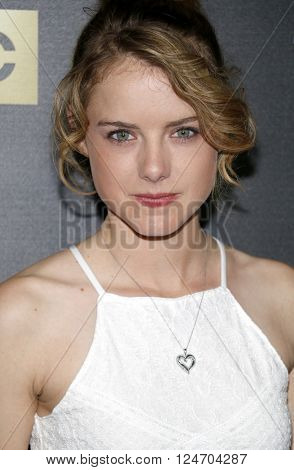 Laura Slade Wiggins at the Los Angeles premiere of 'The Night Manager' held at the DGA Theater in Hollywood, USA on April 5, 2016.