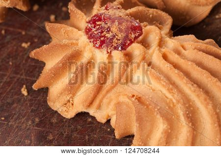 Kurabie biscuits (cakes) close up shotlocal focus