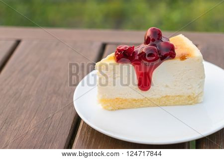 Slice of New York Cheesecake