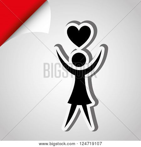 human figure design, vector illustration eps10 graphic