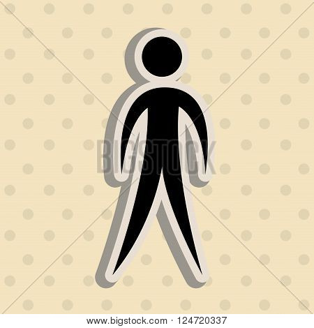 human figure design, vector illustration eps10 graphic