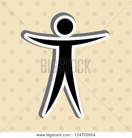 human figure design, vector illustration eps10 graphic