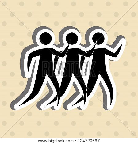 human figure design, vector illustration eps10 graphic