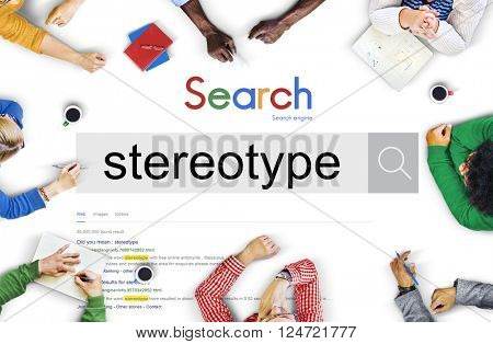 Stereotype Belief Bias Prejudice Discrimination Perception Concept