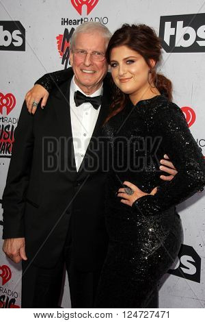 LOS ANGELES - APR 3:  Gary Trainor, Meghan Trainor at the iHeart Radio Music Awards 2016 Arrivals at the The Forum on April 3, 2016 in Inglewood, CA