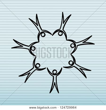 human figure design, vector illustration eps10 graphic