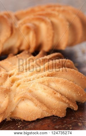 Kurabie biscuits (cakes) close up shotlocal focus
** Note: Shallow depth of field