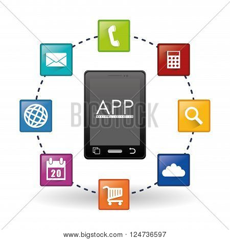 gadget concept with icon design, vector illustration 10 eps graphic.