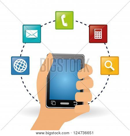 gadget concept with icon design, vector illustration 10 eps graphic.