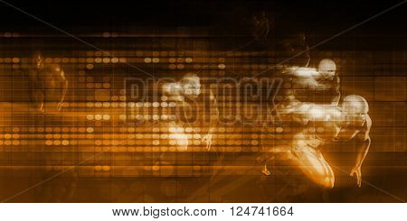 System Network with Super Fast Response Time Concept 3D Illustration