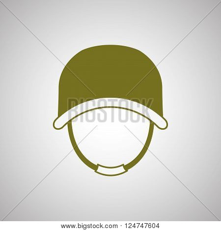 Military  icon concept with icon design, vector illustration 10 eps graphic.