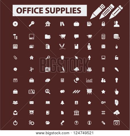 office supplies icons
