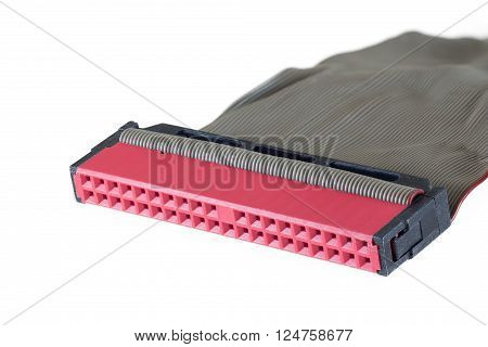Sata E Sata PC connection cable closeup clipping path