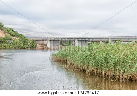 The N2 highway bridge over the Sundays River at Colchester in the Eastern Cape Province of South Africa