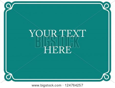 Simple Vector Line Border Frame Isolated Illustration