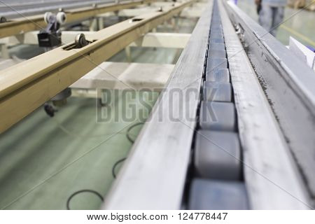conveyor chain line in technology  line machine
** Note: Shallow depth of field