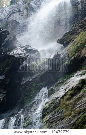 Klong lan Waterfall is big waterfall in thailand province Kampang phed