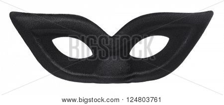 Black eyemask isolated on white.