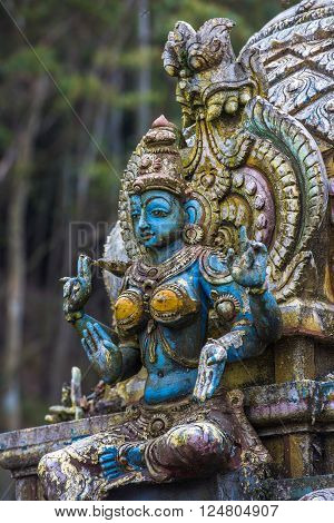 Highly detailed image of Seetha Amman Hindu temple Sri Lanka