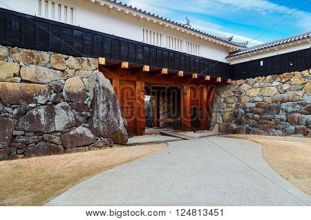 Ninomon (Inner Gate) at Matsumoto Castle in Matsumoto City Nagano Japan