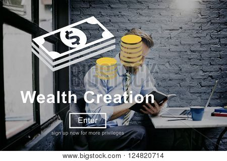 Wealth Creation Affluence Investment Concept