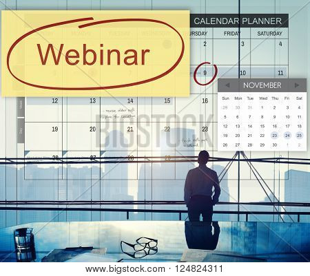Webinar Technology Webcast Website Concept