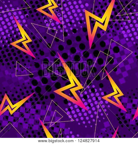 abstract background pattern with different elements lightning