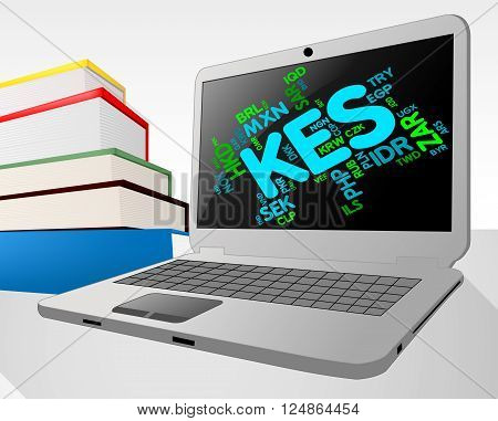 Kes Currency Shows Exchange Rate And Foreign