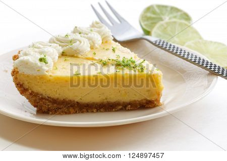 American food - Slice of key lime pie dessert