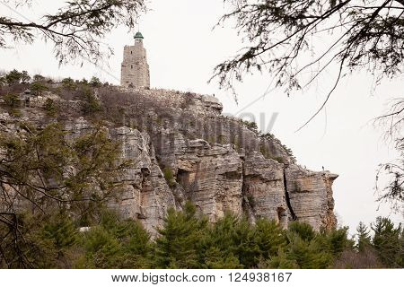 The Lemon Squeeze an extremely popular hiking trail is visible from this angle.