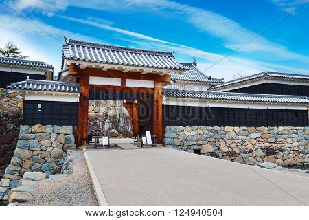 Ninomon (Inner Gate) at Matsumoto Castle in Matsumoto City Nagano, Japan
