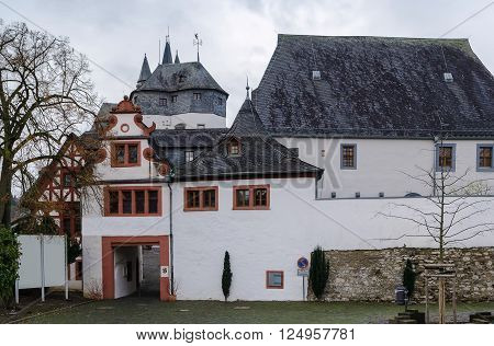 Diez castle from the Late Middle Age is a castle built on a hill above Diez Germany